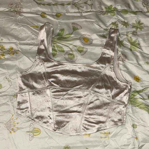 Divided Tops - H&M Shimmery White Tank